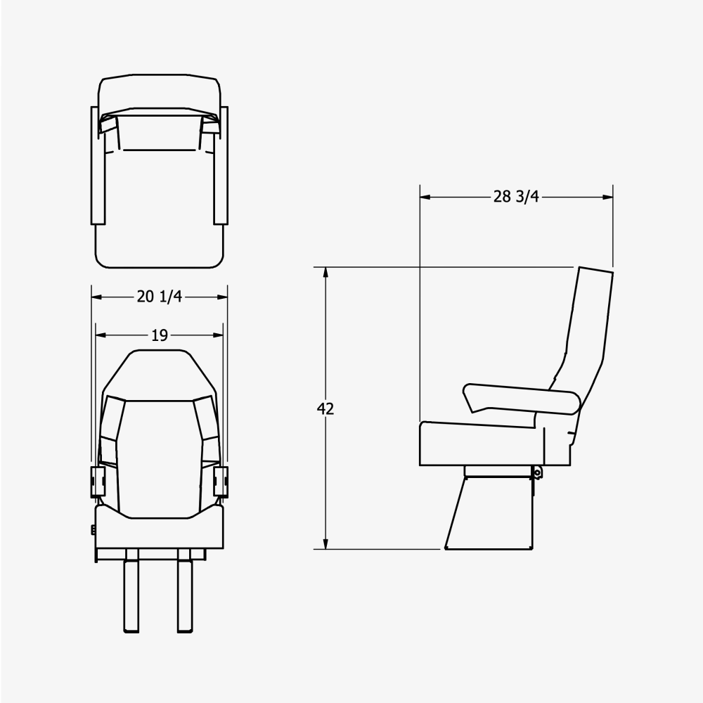 Single Captain Seat Kit